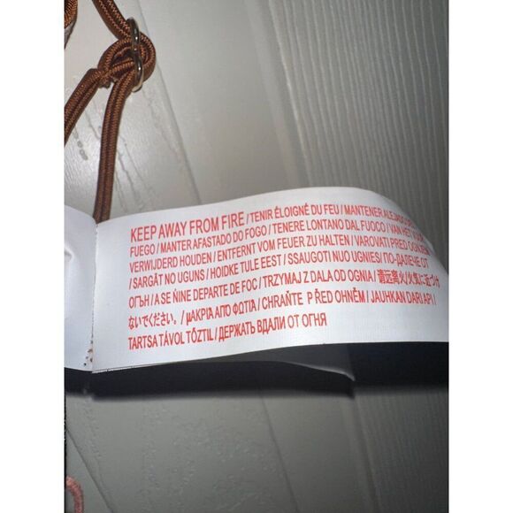 NWT MINKPINK Canyon Wrap Triangle Bikini Top in Gingerbread Brown SZ LG - Picture 13 of 16